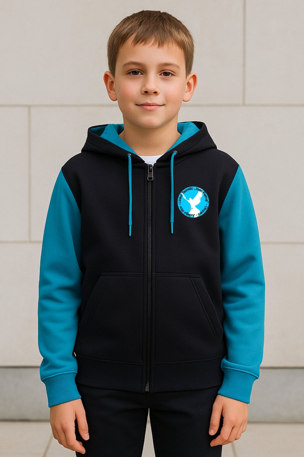 Junior Unisex - Ioan Petrus Turquoise Hoodie
