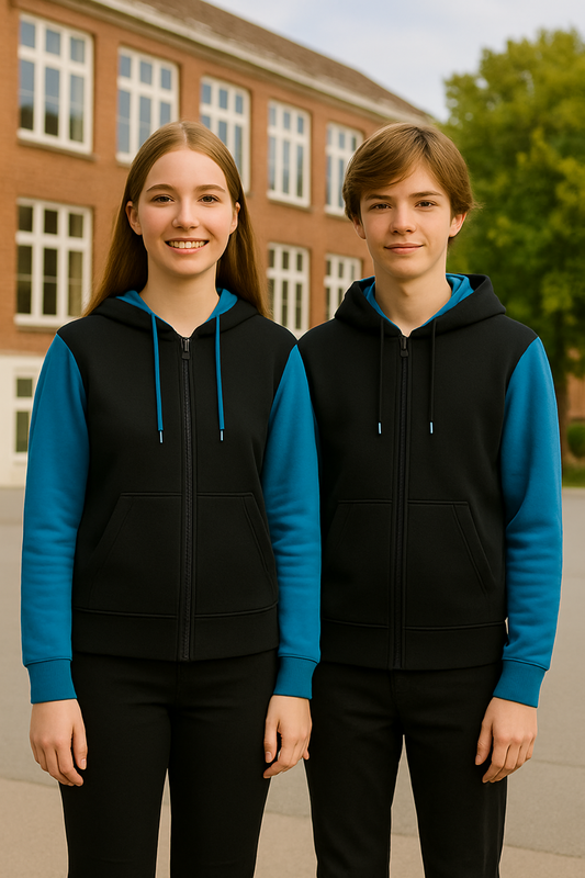 Adolescenți Unisex - Hanorac turcoaz 