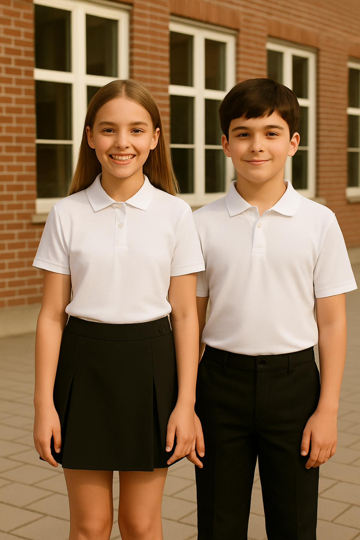 Junior Unisex - 1 Tricou Polo + 1 Tricou Basic